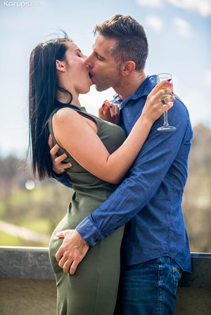 18 year old girl Barbie Bree strips to pink leg warmers in her bedroom